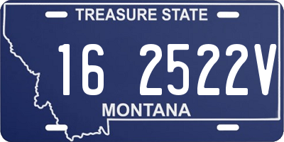 MT license plate 162522V