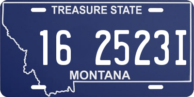 MT license plate 162523I