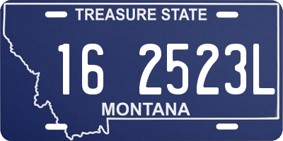 MT license plate 162523L