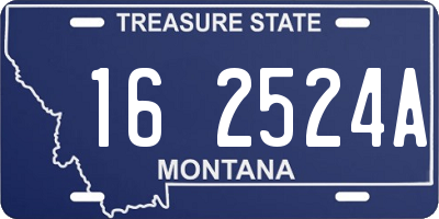 MT license plate 162524A