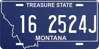 MT license plate 162524J