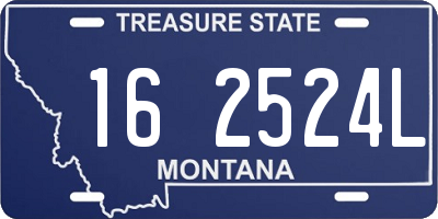MT license plate 162524L