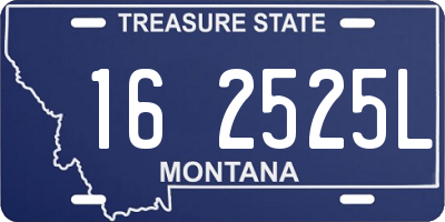 MT license plate 162525L