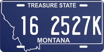 MT license plate 162527K