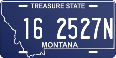 MT license plate 162527N