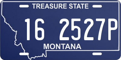 MT license plate 162527P