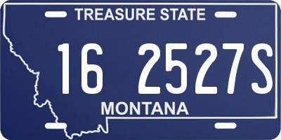 MT license plate 162527S