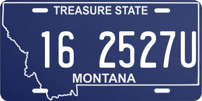 MT license plate 162527U