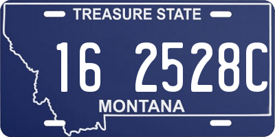 MT license plate 162528C