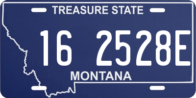 MT license plate 162528E