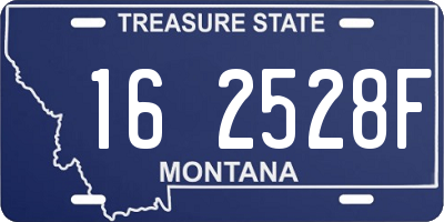 MT license plate 162528F