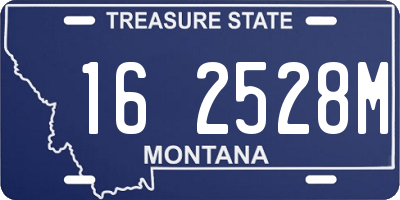 MT license plate 162528M
