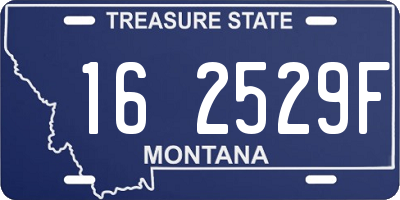 MT license plate 162529F