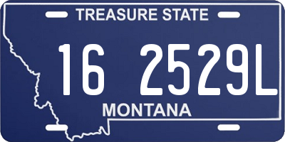 MT license plate 162529L