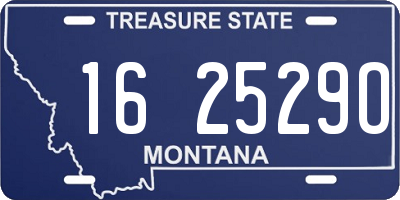 MT license plate 162529O
