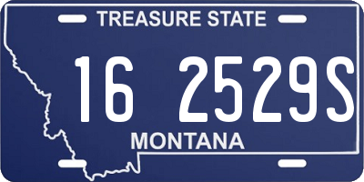 MT license plate 162529S