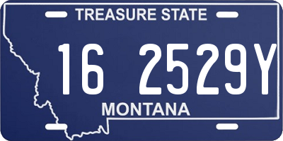 MT license plate 162529Y