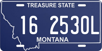 MT license plate 162530L