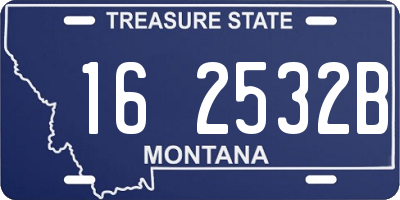 MT license plate 162532B
