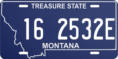 MT license plate 162532E