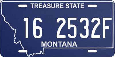 MT license plate 162532F