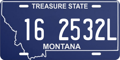MT license plate 162532L
