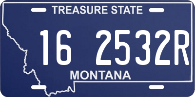 MT license plate 162532R