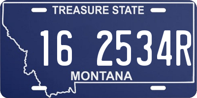 MT license plate 162534R