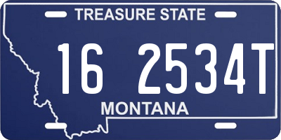 MT license plate 162534T