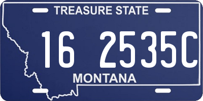 MT license plate 162535C