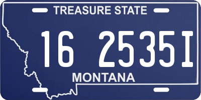 MT license plate 162535I