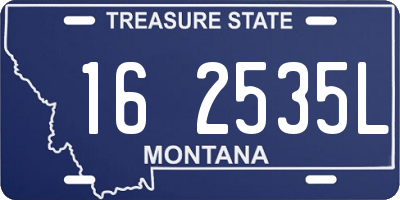 MT license plate 162535L