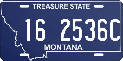 MT license plate 162536C