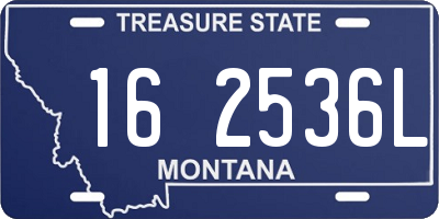 MT license plate 162536L