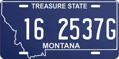 MT license plate 162537G