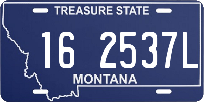 MT license plate 162537L