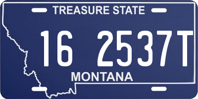 MT license plate 162537T