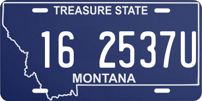 MT license plate 162537U
