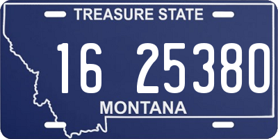 MT license plate 162538O
