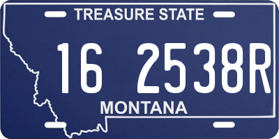MT license plate 162538R