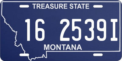 MT license plate 162539I
