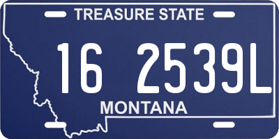 MT license plate 162539L