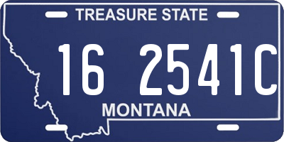 MT license plate 162541C
