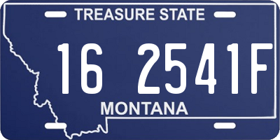 MT license plate 162541F