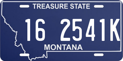 MT license plate 162541K