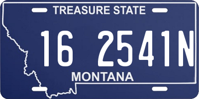 MT license plate 162541N