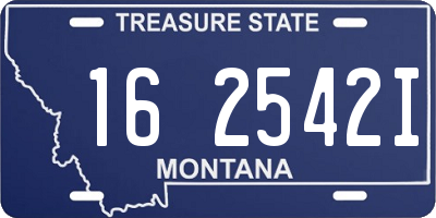 MT license plate 162542I