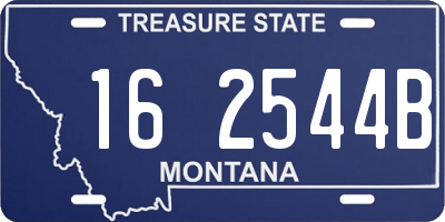 MT license plate 162544B