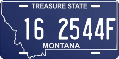 MT license plate 162544F