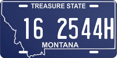MT license plate 162544H